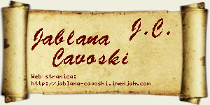 Jablana Čavoški vizit kartica